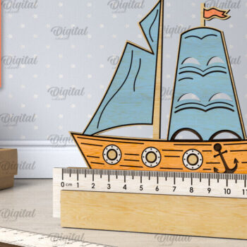 Intra απο ξύλο plywood 3mm-4mm πάχος παιδικών σχολικών χάρακες Δίασταση 30x20 cm INTRAFABR-107625930 - Image 8