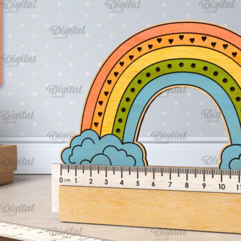 Intra απο ξύλο plywood 3mm-4mm πάχος παιδικών σχολικών χάρακες Δίασταση 30x20 cm INTRAFABR-107625930 - Image 10