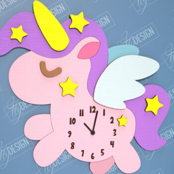 Intra απο ξύλο plywood 3mm-4mm πάχος Παιδικό ρολόι με Δίασταση 30x20 cm INTRAFABR-114806424 - Image 3