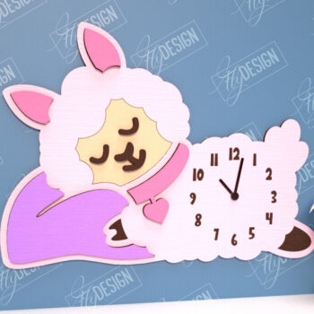 Intra απο ξύλο plywood 3mm-4mm πάχος Παιδικό ρολόι με Δίασταση 30x20 cm INTRAFABR-114806424 - Image 6