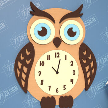 Intra απο ξύλο plywood 3mm-4mm πάχος Παιδικό ρολόι με Δίασταση 30x20 cm INTRAFABR-114806424 - Image 11