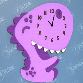 Intra απο ξύλο plywood 3mm-4mm πάχος Παιδικό ρολόι . 3D παιδικό ρολόι Δίασταση 30x20 cm INTRAFABR-114806661 - Image 1