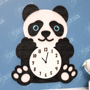 Intra απο ξύλο plywood 3mm-4mm πάχος Παιδικό ρολόι  Δίασταση 30x20 cm INTRAFABR-114806462 - Image 1