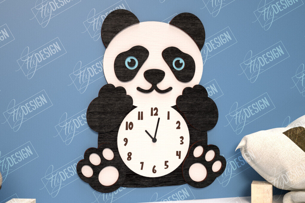 Intra απο ξύλο plywood 3mm-4mm πάχος Παιδικό ρολόι  Δίασταση 30x20 cm INTRAFABR-114806462