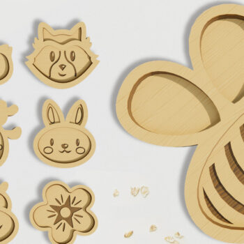 Intra απο ξύλο plywood 3mm-4mm πάχος Παιδικά πιάτα Δέσμη Δίασταση 30x20 cm INTRAFABR-79137360 - Image 1