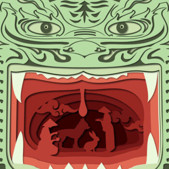 Intra απο ξύλο plywood 3mm-4mm πάχος Κινεζικός Δράκος Κινεζική Πρωτοχρονιά Δίασταση 15x15 cm INTRAFABR-58764295 - Image 6