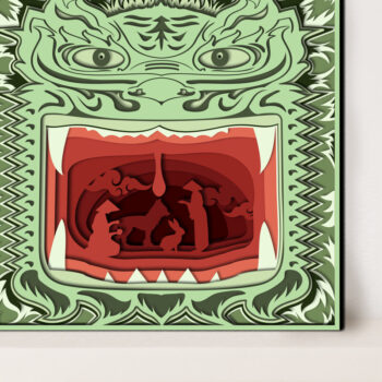 Intra απο ξύλο plywood 3mm-4mm πάχος Κινεζικός Δράκος Κινεζική Πρωτοχρονιά Δίασταση 15x15 cm INTRAFABR-58764295 - Image 7