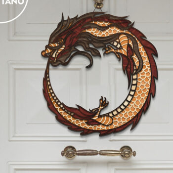 Intra απο ξύλο plywood 3mm-4mm πάχος πολλαπλών επιπέδων κινέζικου δράκου Πρωτοχρονιάς Δίασταση 4x4 cm INTRAFABR-80242468 - Image 3