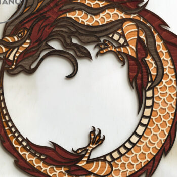 Intra απο ξύλο plywood 3mm-4mm πάχος πολλαπλών επιπέδων κινέζικου δράκου Πρωτοχρονιάς Δίασταση 4x4 cm INTRAFABR-80242468 - Image 10