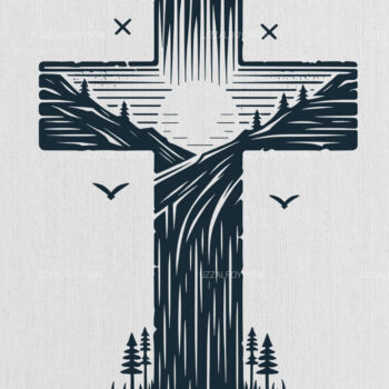 Intra απο ξύλο plywood 3mm-4mm πάχος Christian Cross , Religious Δίασταση 40x40 cm INTRAFABR-97932883 - Image 1