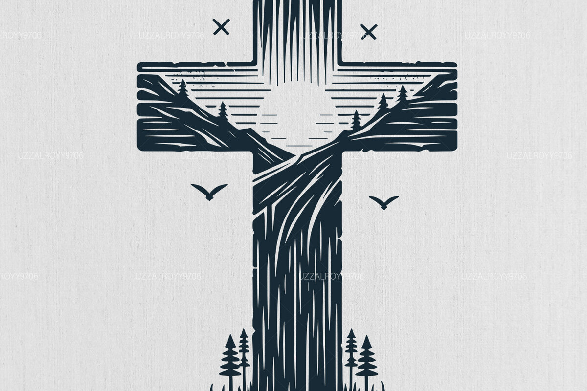 Intra απο ξύλο plywood 3mm-4mm πάχος Christian Cross , Religious Δίασταση 40x40 cm INTRAFABR-97932883