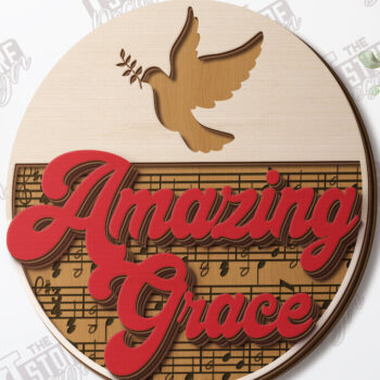 Intra απο ξύλο plywood 3mm-4mm πάχος Δέσμη κοπής με λέιζερ Christian Round Signs Δίασταση 30x20 cm INTRAFABR-120961874 - Image 3