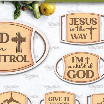 Intra απο ξύλο plywood 3mm-4mm πάχος Δίσκοι σερβιρίσματος Christian κοπής με λέιζερ Δίασταση 30x20 cm INTRAFABR-94235143 - Image 1