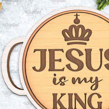 Intra απο ξύλο plywood 3mm-4mm πάχος Δίσκοι σερβιρίσματος Christian κοπής με λέιζερ Δίασταση 30x20 cm INTRAFABR-94235143 - Image 4