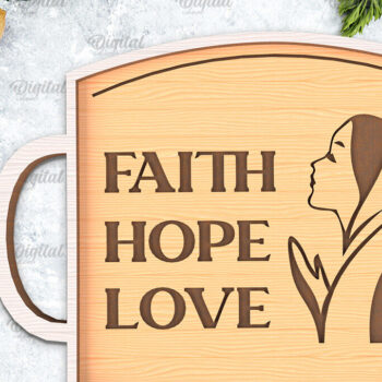 Intra απο ξύλο plywood 3mm-4mm πάχος Δίσκοι σερβιρίσματος Christian κοπής με λέιζερ Δίασταση 30x20 cm INTRAFABR-94235143 - Image 6