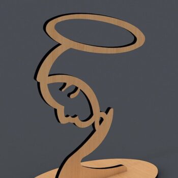 Intra απο ξύλο plywood 3mm-4mm πάχος Επιτραπέζια διακόσμηση Χριστιανικής Παναγίας Δίασταση 30x20 cm INTRAFABR-43067164 - Image 1