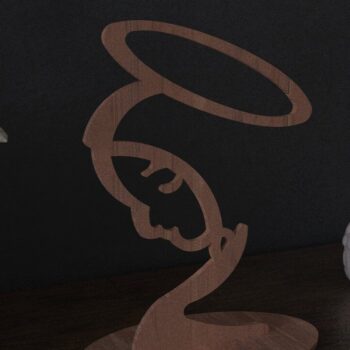 Intra απο ξύλο plywood 3mm-4mm πάχος Επιτραπέζια διακόσμηση Χριστιανικής Παναγίας Δίασταση 30x20 cm INTRAFABR-43067164 - Image 2