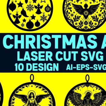 Intra απο ξύλο plywood 3mm-4mm πάχος Cut Christmas Angels Δίασταση 15x15 cm INTRAFABR-109495298 - Image 6