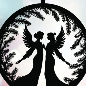 Intra απο ξύλο plywood 3mm-4mm πάχος 4 Cut Christmas Angels  Δίασταση 15x15 cm INTRAFABR-109747281 - Image 8