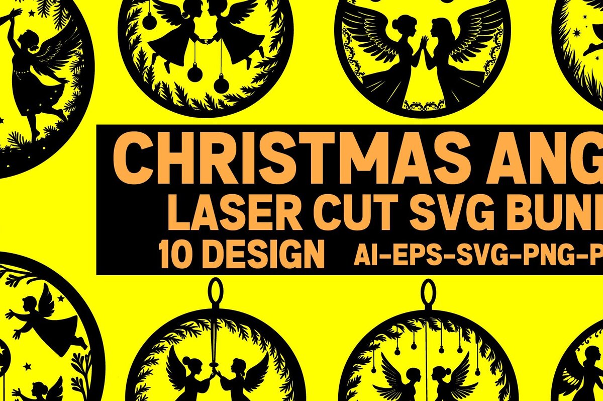 Intra απο ξύλο plywood 3mm-4mm πάχος Cut Christmas Angels Δίασταση 15x15 cm INTRAFABR-109747389