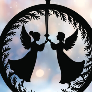 Intra απο ξύλο plywood 3mm-4mm πάχος Cut Christmas Angels Δίασταση 15x15 cm INTRAFABR-109747389 - Image 3