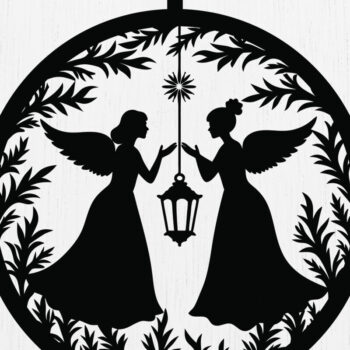 Intra απο ξύλο plywood 3mm-4mm πάχος Cut Christmas Angels Δίασταση 15x15 cm INTRAFABR-109747389 - Image 8