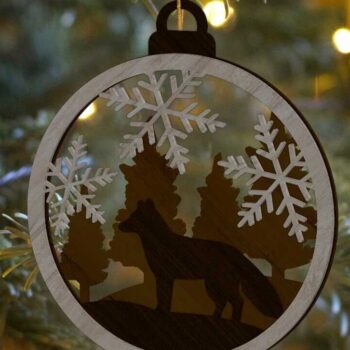 Intra απο ξύλο plywood 3mm-4mm πάχος ΧΡΙΣΤΟΥΓΕΝΝΙΑΤΙΚΟ ΣΤΟΛΙΔΙ ΖΩΩΝ, Διακόσμηση Δίασταση 4x4 cm INTRAFABR-85643454 - Image 7