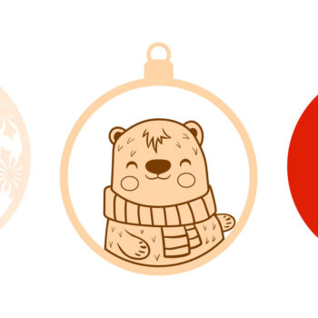 Intra απο ξύλο plywood 3mm-4mm πάχος Χριστουγεννιάτικο Ζώο Στολίδι, Χειροτεχνία Διακόσμηση Δίασταση 4x4 cm INTRAFABR-83953740 - Image 3