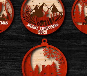 Intra απο ξύλο plywood 3mm-4mm πάχος Χριστουγεννιάτικα στολίδια ζώων Δίασταση 8x8 cm INTRAFABR-76662198