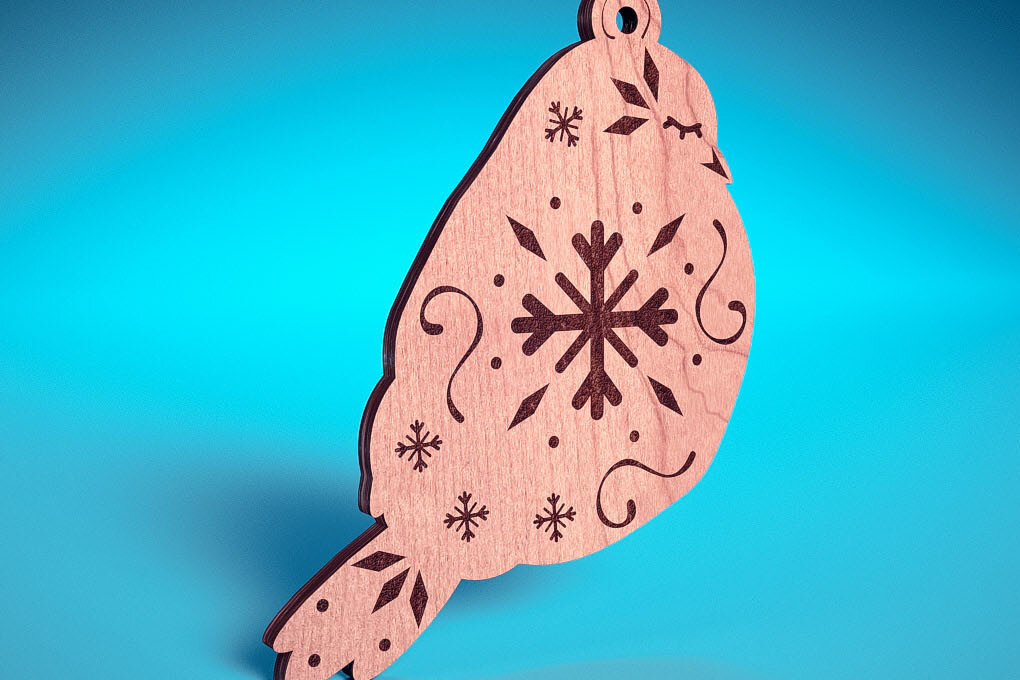 Intra απο ξύλο plywood 3mm-4mm πάχος Χριστουγεννιάτικα στολίδια ζώων με Δίασταση 8x8 cm INTRAFABR-71709960