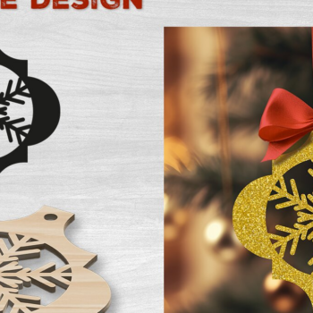 Intra απο ξύλο plywood 3mm-4mm πάχος Χριστουγεννιάτικο αραβικό στολίδι Δίασταση 4x4 cm INTRAFABR-82944256 - Image 1