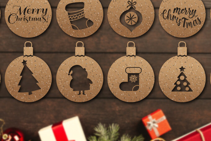 Intra απο ξύλο plywood 3mm-4mm πάχος διακοσμήσεων χριστουγεννιάτικων μπάλων Δίασταση 15x15 cm INTRAFABR-19338388