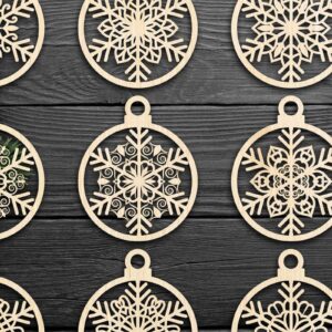 Intra απο ξύλο plywood 3mm-4mm πάχος Cut  Christmas Ball 19 Δίασταση 8x8 cm INTRAFABR-79430651