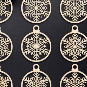 Intra απο ξύλο plywood 3mm-4mm πάχος Cut  Christmas Ball 23 Δίασταση 8x8 cm INTRAFABR-79437762