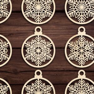 Intra απο ξύλο plywood 3mm-4mm πάχος Cut  Christmas Ball 26 Δίασταση 8x8 cm INTRAFABR-79437727