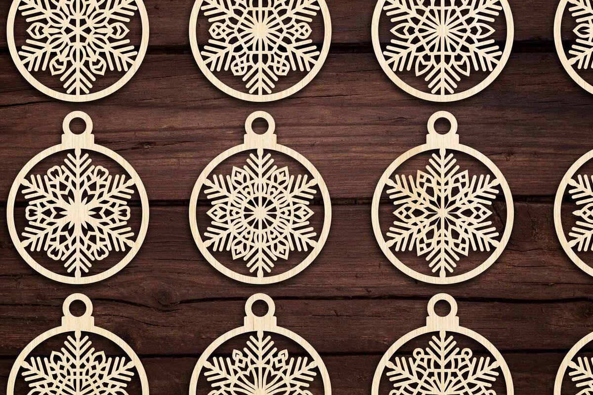 Intra απο ξύλο plywood 3mm-4mm πάχος Cut  Christmas Ball 26 Δίασταση 8x8 cm INTRAFABR-79437727