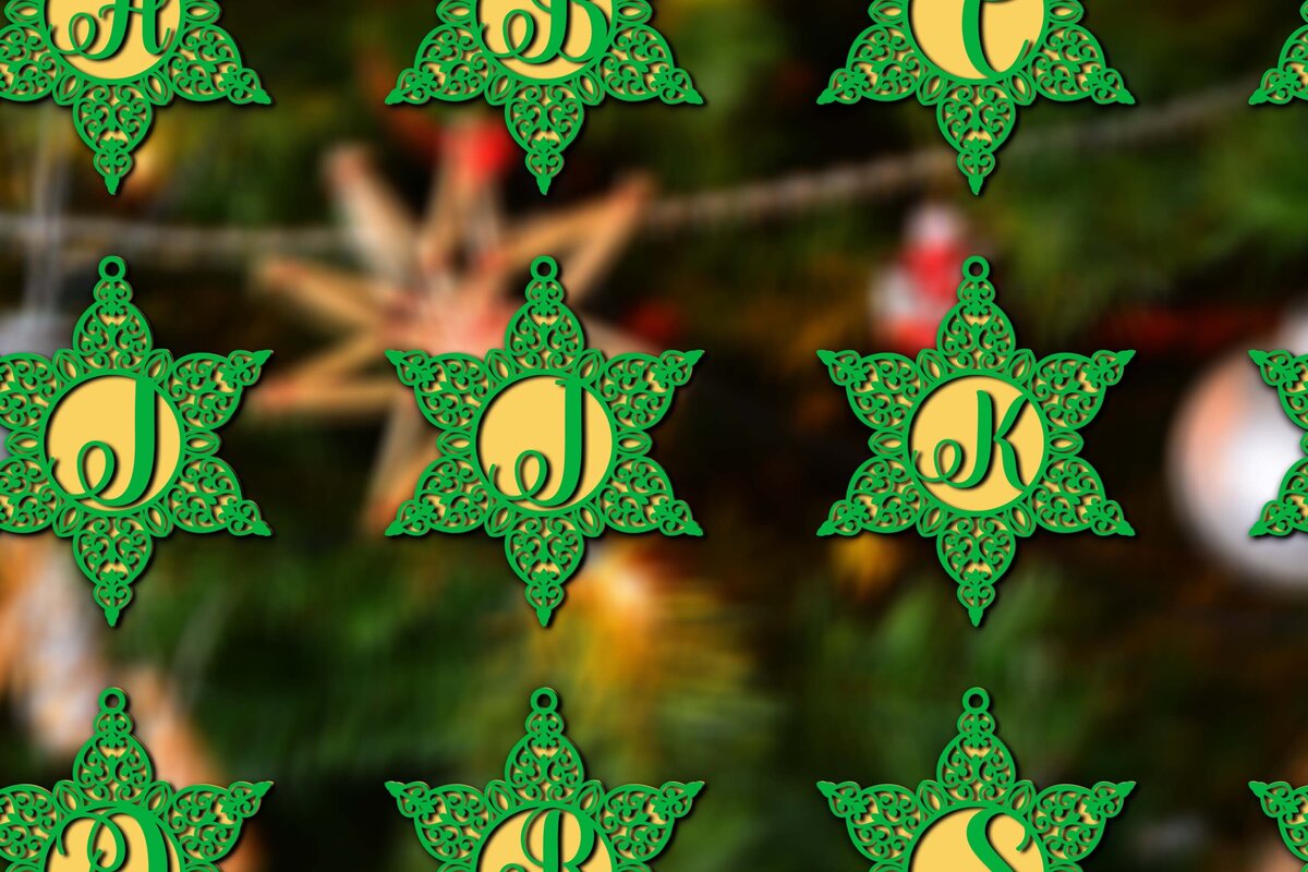 Intra απο ξύλο plywood 3mm-4mm πάχος Χριστουγεννιάτικες μπάλες διακοσμήσεις Alphabe Δίασταση 4x4 cm INTRAFABR-78495994