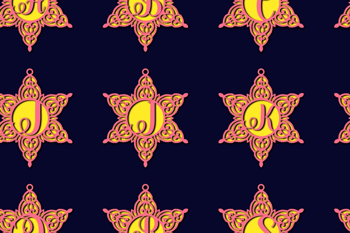 Intra απο ξύλο plywood 3mm-4mm πάχος Χριστουγεννιάτικες μπάλες διακοσμήσεις Alphabe Δίασταση 4x4 cm INTRAFABR-78496009