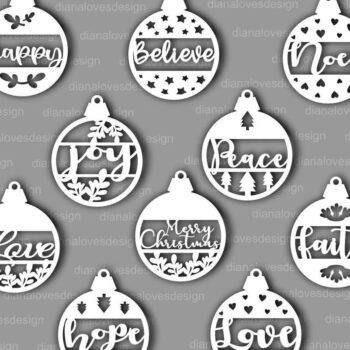 Intra απο ξύλο plywood 3mm-4mm πάχος Χριστουγεννιάτικο μπιχλιμπίδι Δίασταση 8x8 cm INTRAFABR-37297263 - Image 2