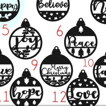 Intra απο ξύλο plywood 3mm-4mm πάχος Χριστουγεννιάτικο μπιχλιμπίδι Δίασταση 8x8 cm INTRAFABR-37297263 - Image 3