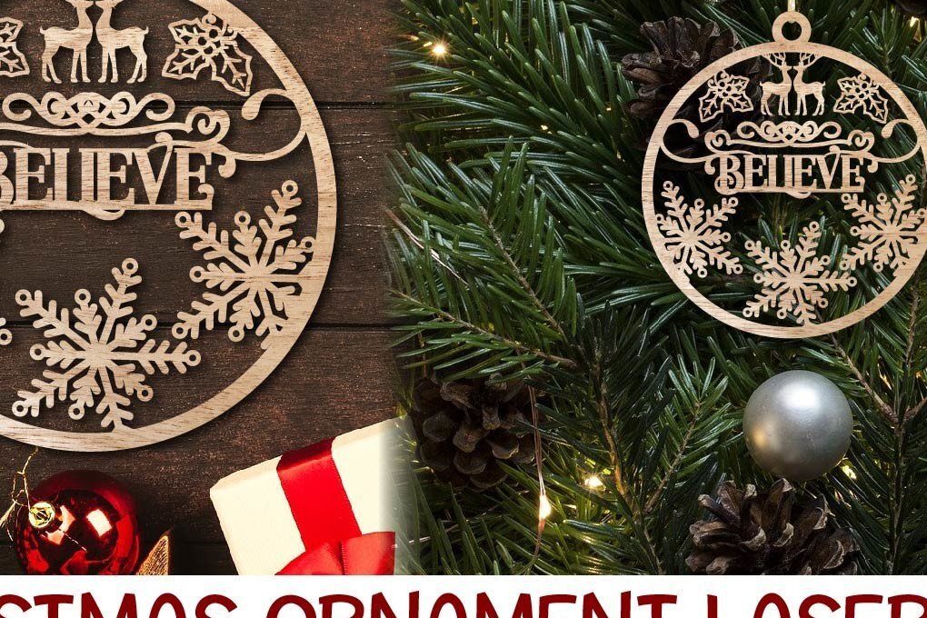 Intra απο ξύλο plywood 3mm-4mm πάχος κοπής με λέιζερ Χριστουγεννιάτικο μπιχλιμπίδι. Δίασταση 5x5 cm INTRAFABR-37627698