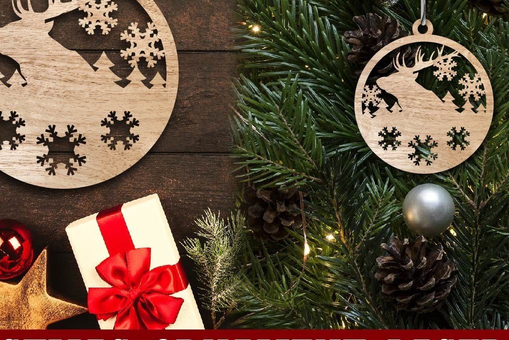 Intra απο ξύλο plywood 3mm-4mm πάχος κοπής με λέιζερ Χριστουγεννιάτικο μπιχλιμπίδι. Χριστ Δίασταση 5x5 cm INTRAFABR-38071044