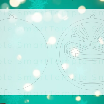 Intra απο ξύλο plywood 3mm-4mm πάχος Χριστουγεννιάτικο μπιχλιμπίδι Δίασταση 8x8 cm INTRAFABR-84290307 - Image 1