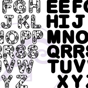 Intra απο ξύλο plywood 3mm-4mm πάχος Χριστουγεννιάτικο μπιχλιμπίδι Γράμματα Αλφάβητο 32 Δίασταση 5x5 cm INTRAFABR-79573405 - Image 4