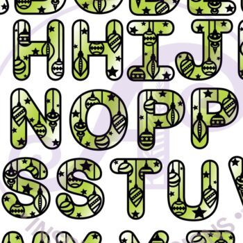 Intra απο ξύλο plywood 3mm-4mm πάχος Χριστουγεννιάτικο μπιχλιμπίδι Γράμματα Αλφάβητο 32 Δίασταση 5x5 cm INTRAFABR-79573405 - Image 5