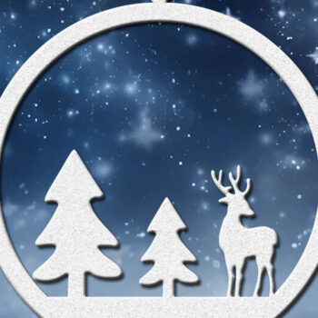 Intra απο ξύλο plywood 3mm-4mm πάχος Χριστουγεννιάτικο μπιχλιμπίδι Δίασταση 20x30 cm INTRAFABR-86061006 - Image 1