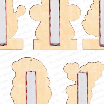 Intra απο ξύλο plywood 3mm-4mm πάχος Χριστουγεννιάτικα Μπιχλιμπίδια Προσωποποιημένα  Δίασταση 4x4 cm INTRAFABR-78281499 - Image 4