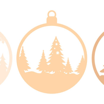 Intra απο ξύλο plywood 3mm-4mm πάχος Χριστουγεννιάτικο στολίδι αρκούδας, πολλαπλών στρώσεων Δίασταση 4x4 cm INTRAFABR-84053947 - Image 3