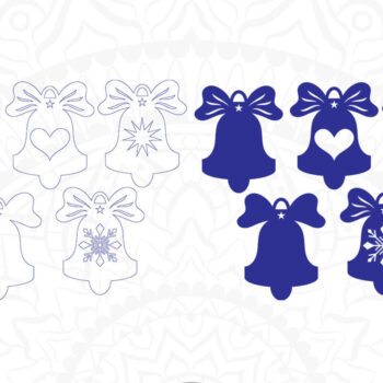 Intra απο ξύλο plywood 3mm-4mm πάχος Χριστουγεννιάτικο κουδούνι Δίασταση 15x15 cm INTRAFABR-9980801 - Image 3