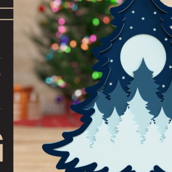 Intra απο ξύλο plywood 3mm-4mm πάχος Christmas BG 3D Cut File | ΔΕΜΑ | Δίασταση 40x40 cm INTRAFABR-77190466 - Image 2